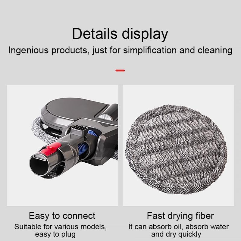 Electric Mop Cleaning Head with Water Tank for Dyson V7 / V8 / V10 / V11 Vacuum Cleaner - Mekamart Australia