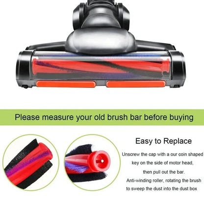 Roller Bar Brush Head for Dyson V6 Dc59 Dc62 Sv03 Vacuum Cleaner - 225Mm - Mekamart Australia