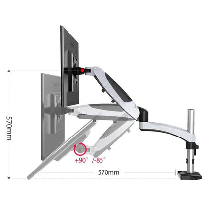 Adjustable Desktop Monitor Stand - Rotating - Mekamart Australia
