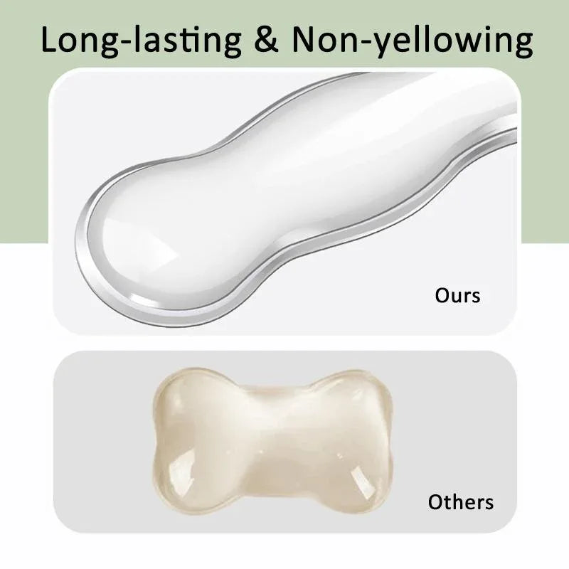 Large Green Silicone Keyboard Wrist Rest & Mouse Pad - Small Transparent Gray - Mekamart Australia