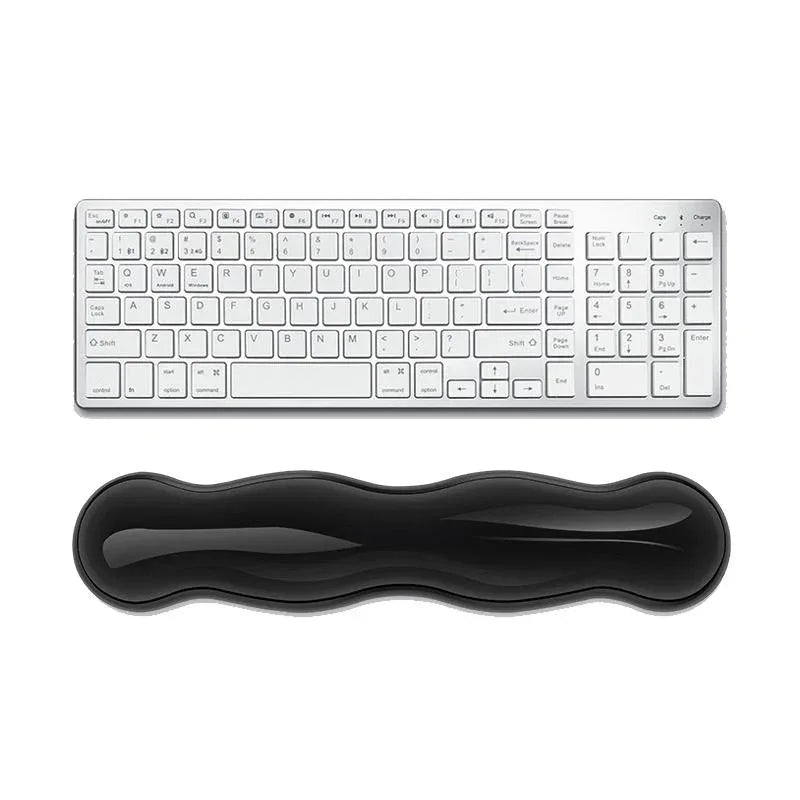 Large Green Silicone Keyboard Wrist Rest & Mouse Pad - Small Transparent Gray - Mekamart Australia