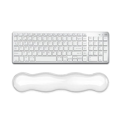 Large Green Silicone Keyboard Wrist Rest & Mouse Pad - Small Transparent Gray - Mekamart Australia