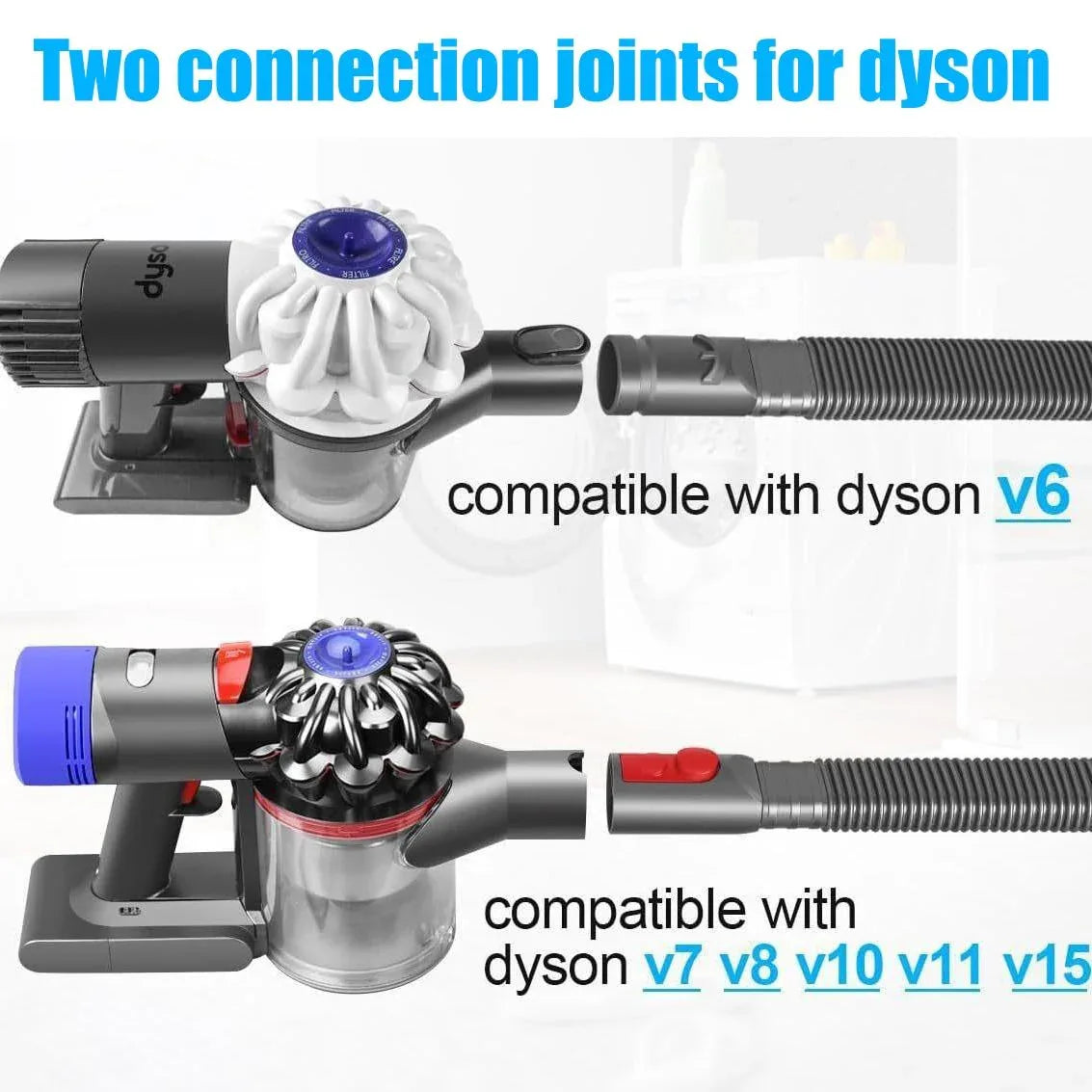 Vacuum Dryer Vent Cleaner Kit For Dyson V6 / Dc Cordless Gray - For Dyson V7 V8 V10 V11 V15 G5 Gray - Mekamart Australia