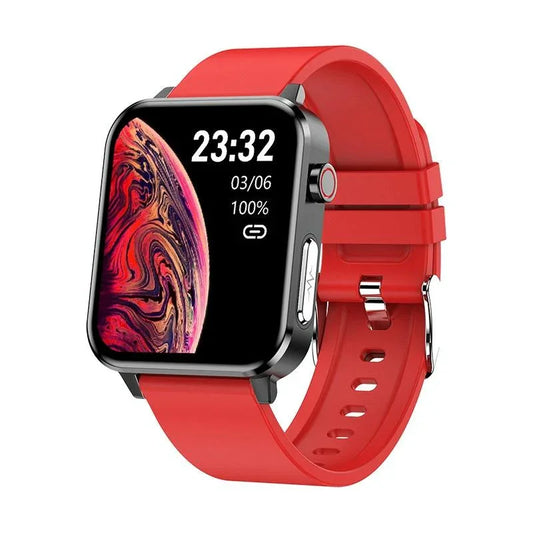 1.7 Inch Heart Rate Bluetooth Watch Red