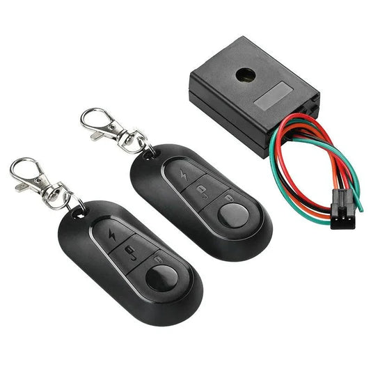 Universal Electric Scooter & Bicycle Anti-theft Alarm + Remote - 36-72v