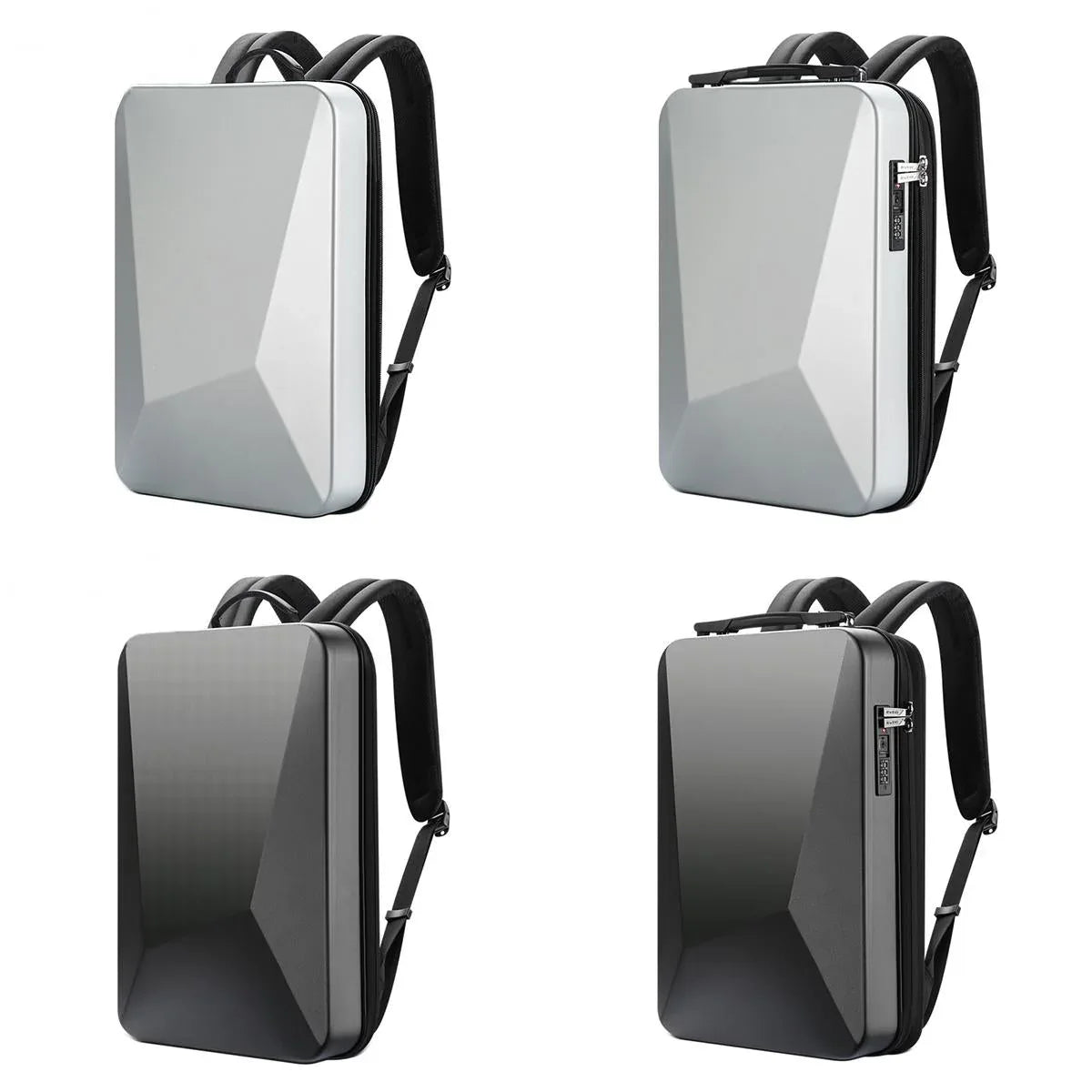 Waterproof Expandable Backpack with Usb Charging - Black Password Protected - Mekamart Australia