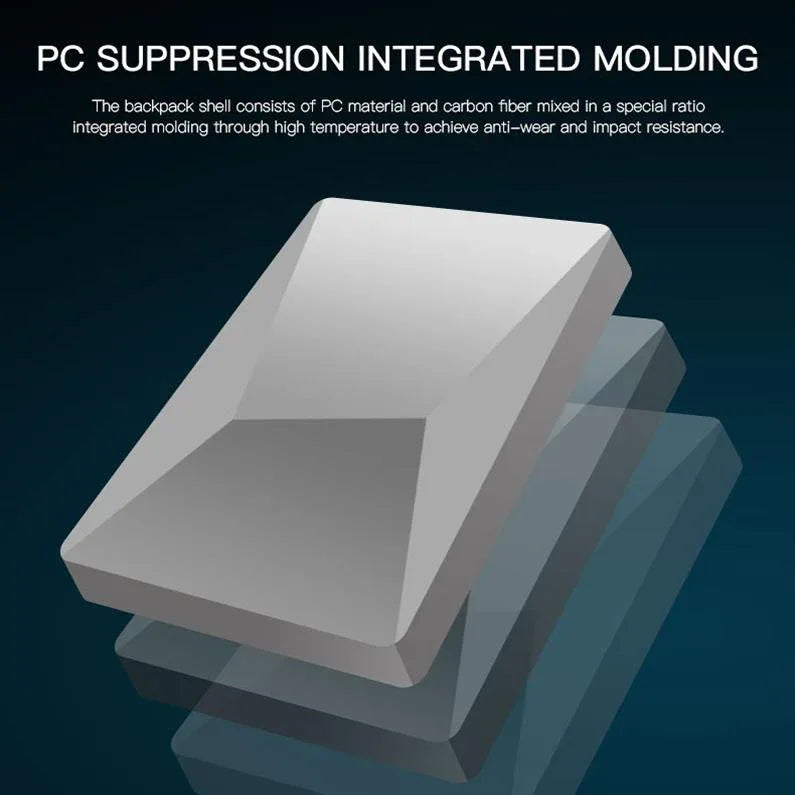 Waterproof Expandable Backpack with Usb Charging - Black Password Protected - Mekamart Australia