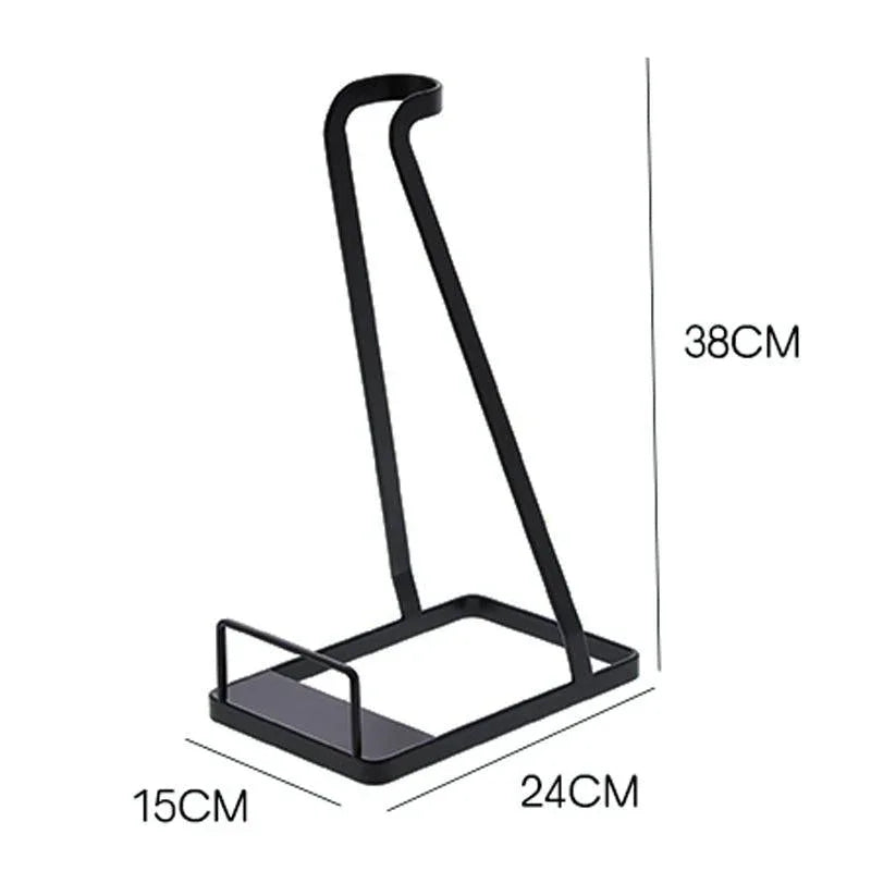 Non-punch Storage Bracket for Dyson Vacuum - Universal Floor Mount Black - Mekamart Australia