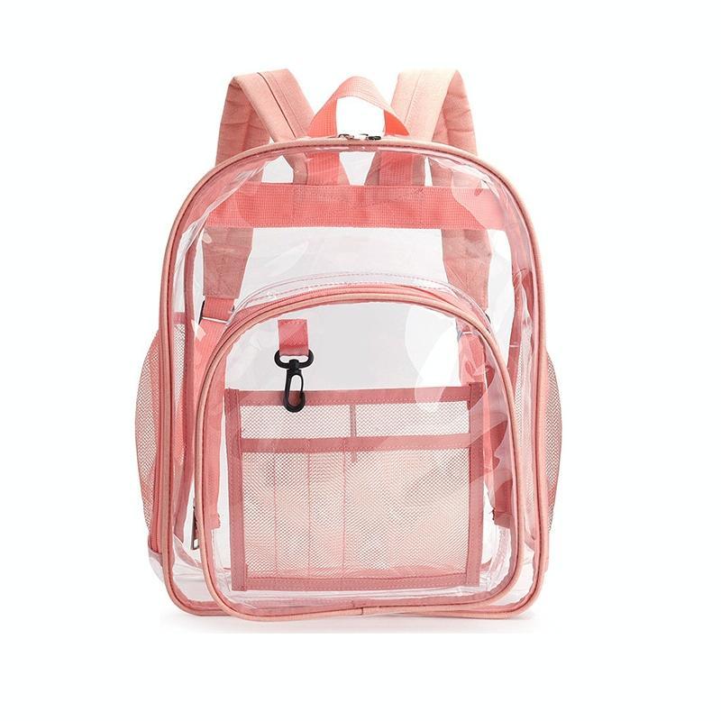 Waterproof Pvc Backpack for Students - Compact and Durable - Small Pink - Mekamart Australia