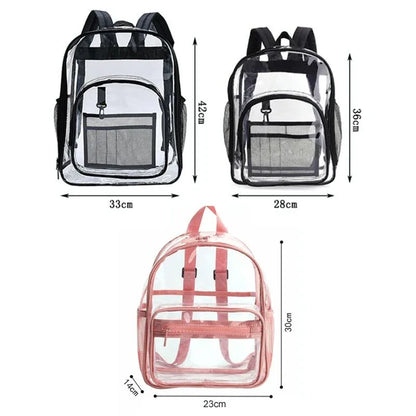 Waterproof Pvc Backpack for Students - Compact and Durable - Small Pink - Mekamart Australia