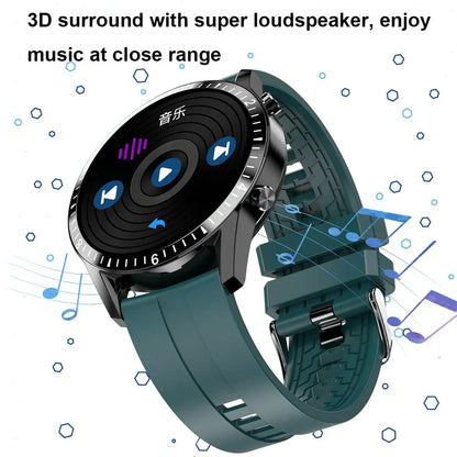 1.3 Inch Heart Rate / Blood Pressure / Blood Oxygen Monitoring Watch - Black Steel - Mekamart Australia