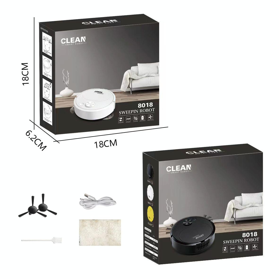 Smart Usb Charging Robot Vacuum for Family Cleaning - Yellow