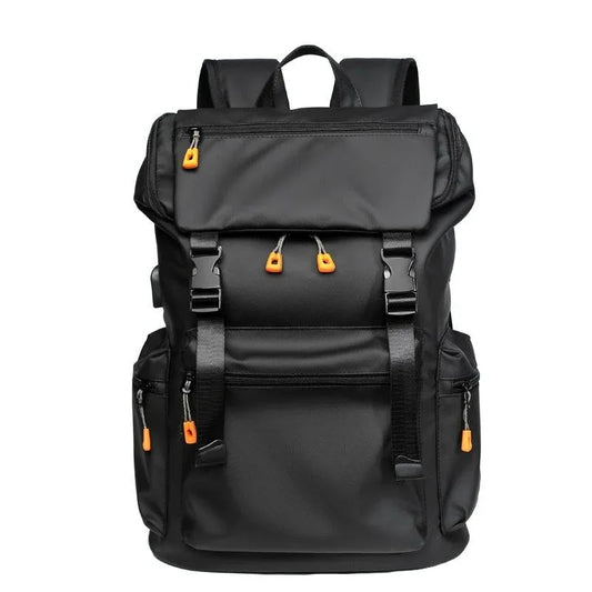 Men Business Travel Backpack - Spacious and Stylish - Black