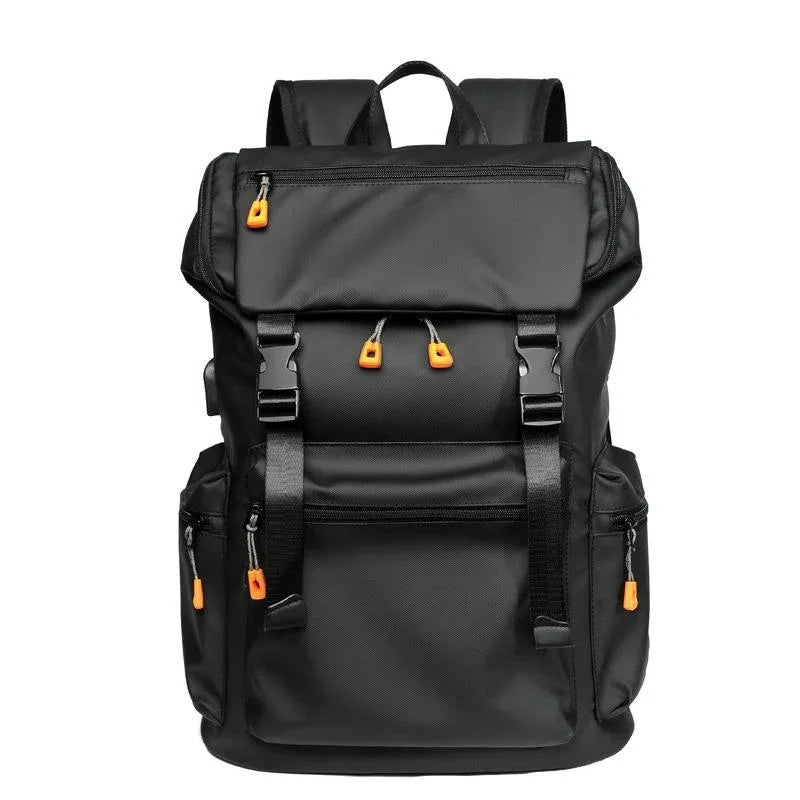 Men Business Travel Backpack - Spacious and Stylish - Black - Mekamart Australia