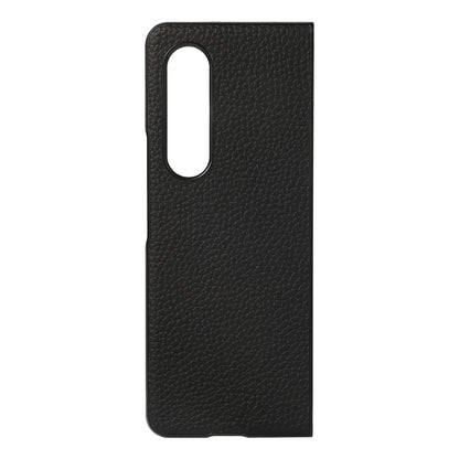 For Samsung Galaxy Z Fold4 5G Litchi Texture Case - Two Tone - Black - Mekamart Australia