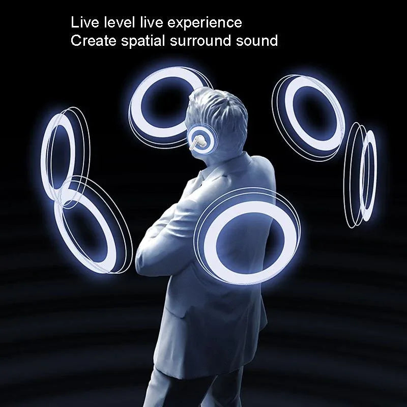 Wireless Dual Noise-cancelling Bluetooth Earphones for Music and Calls - Ivory White - Mekamart Australia