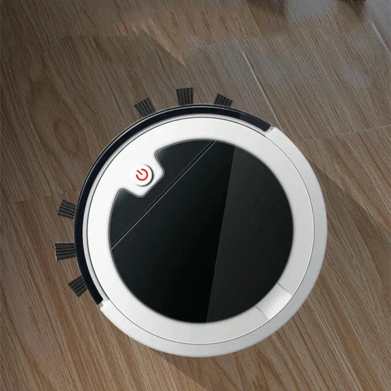 Smart Home Sweeping Robot with Remote Control and Large Suction - White Black - Mekamart Australia