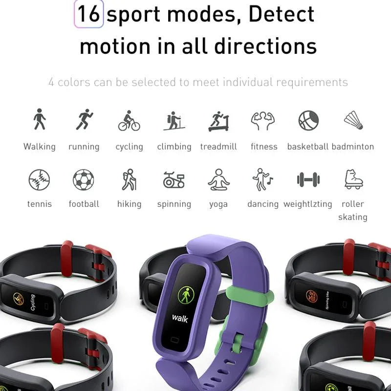 Smart Fitness Bracelet With Bluetooth Sleep Tracking - Blue - Mekamart Australia
