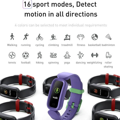 Smart Fitness Bracelet With Bluetooth Sleep Tracking - Blue - Mekamart Australia