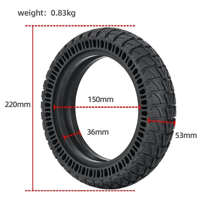 9x2.25 Electric Skateboard Tire for Xiaomi M365 / Kugoo M4 - Black - Mekamart Australia