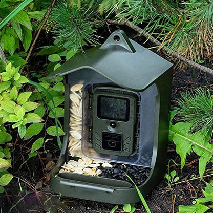 Outdoor Bird Watching Camera with Motion Sensor - Army Green Feeder - Mekamart Australia