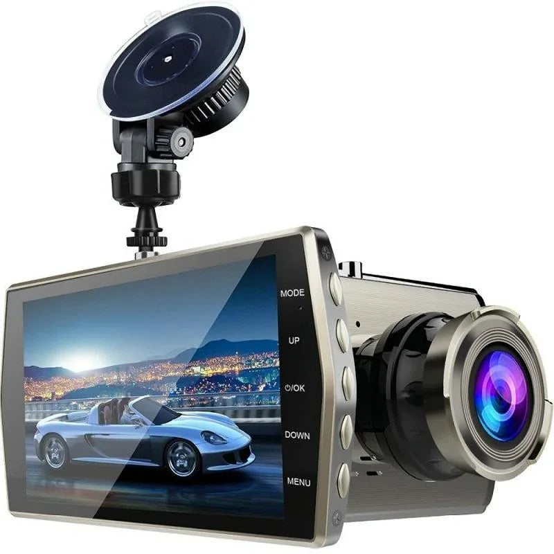 1080p Dual-lens Night Vision Driving Recorder with 4 Metal Shell - Mekamart Australia