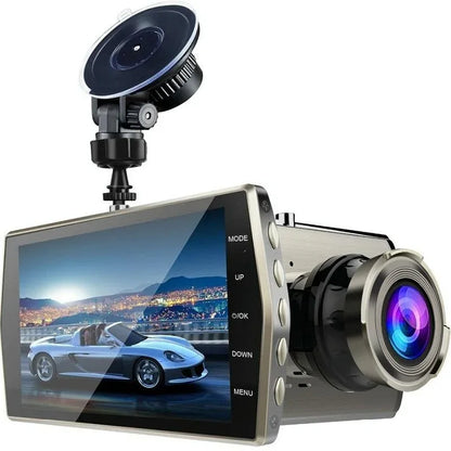 1080p Dual-lens Night Vision Driving Recorder with 4 Metal Shell - Mekamart Australia