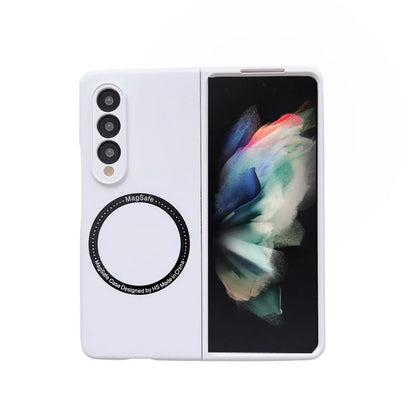 For Samsung Galaxy Z Fold4 5G Magnetic Skin Case - Magsafe - White - Mekamart Australia