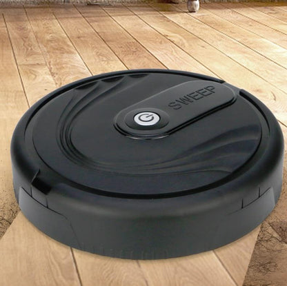 Efficient Household Hair Cleaner - Smart Sweeping Robot - Black