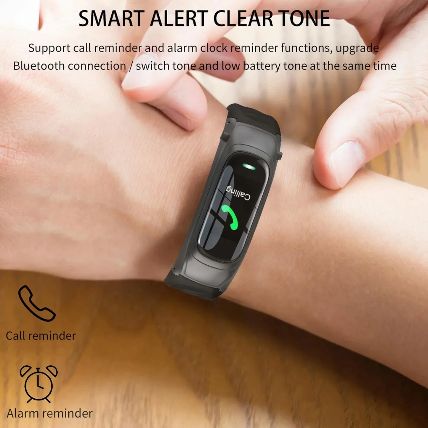 Smart Bracelet With Ai Voice Sleep & Heart Rate Monitoring Call Rejection - Gold - Mekamart Australia