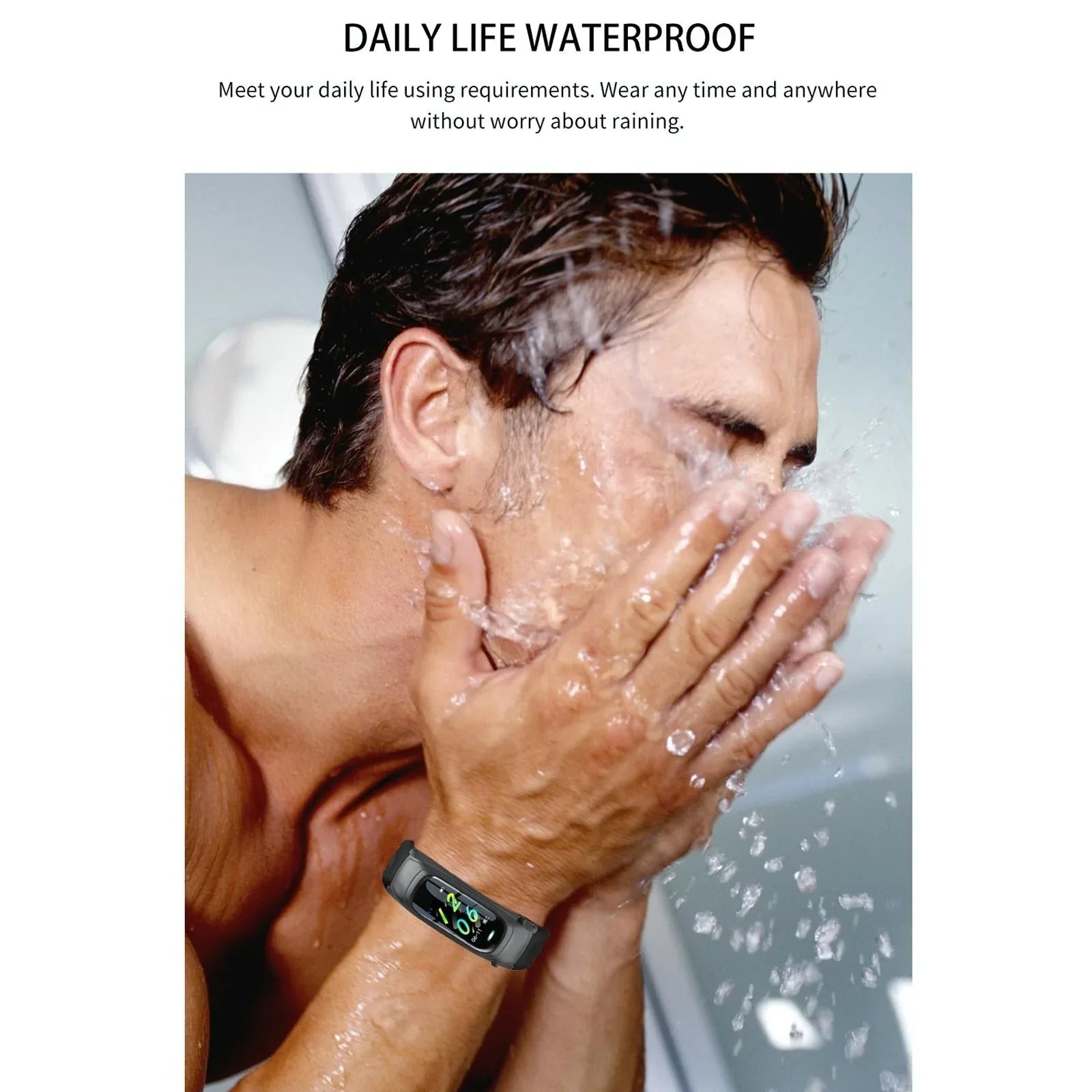 Smart Bracelet With Ai Voice Sleep & Heart Rate Monitoring Call Rejection - Gold - Mekamart Australia