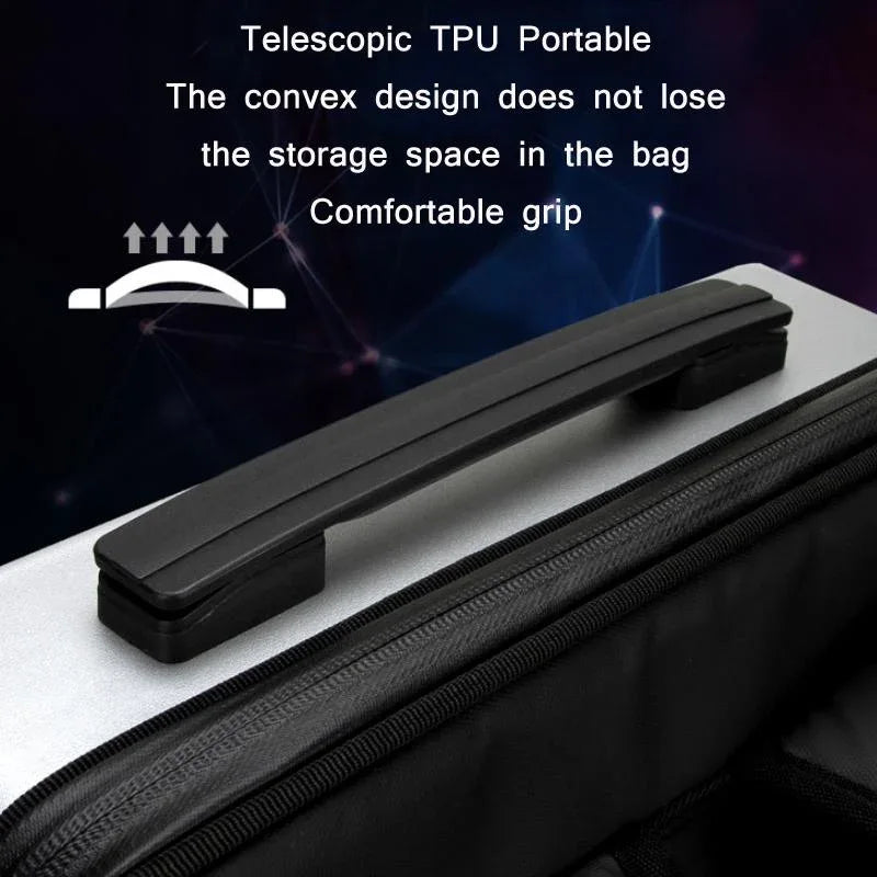 15.6-17.3 Inch Hard Shell Gaming Backpack for Men - Silver - Mekamart Australia