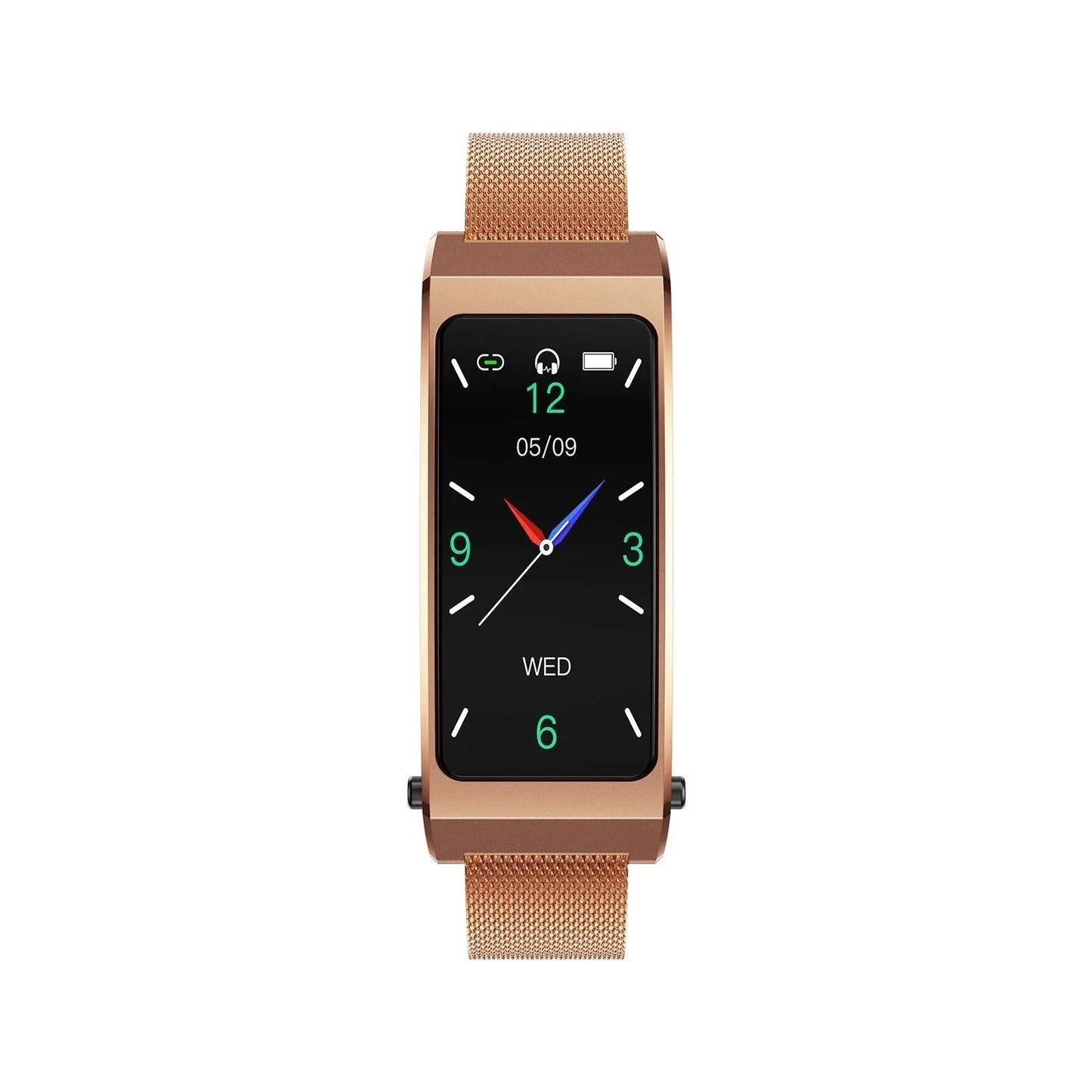 Smart Bracelet With Sleep And Oxygen Monitoring - Tft Display - Rose Gold - Mekamart Australia