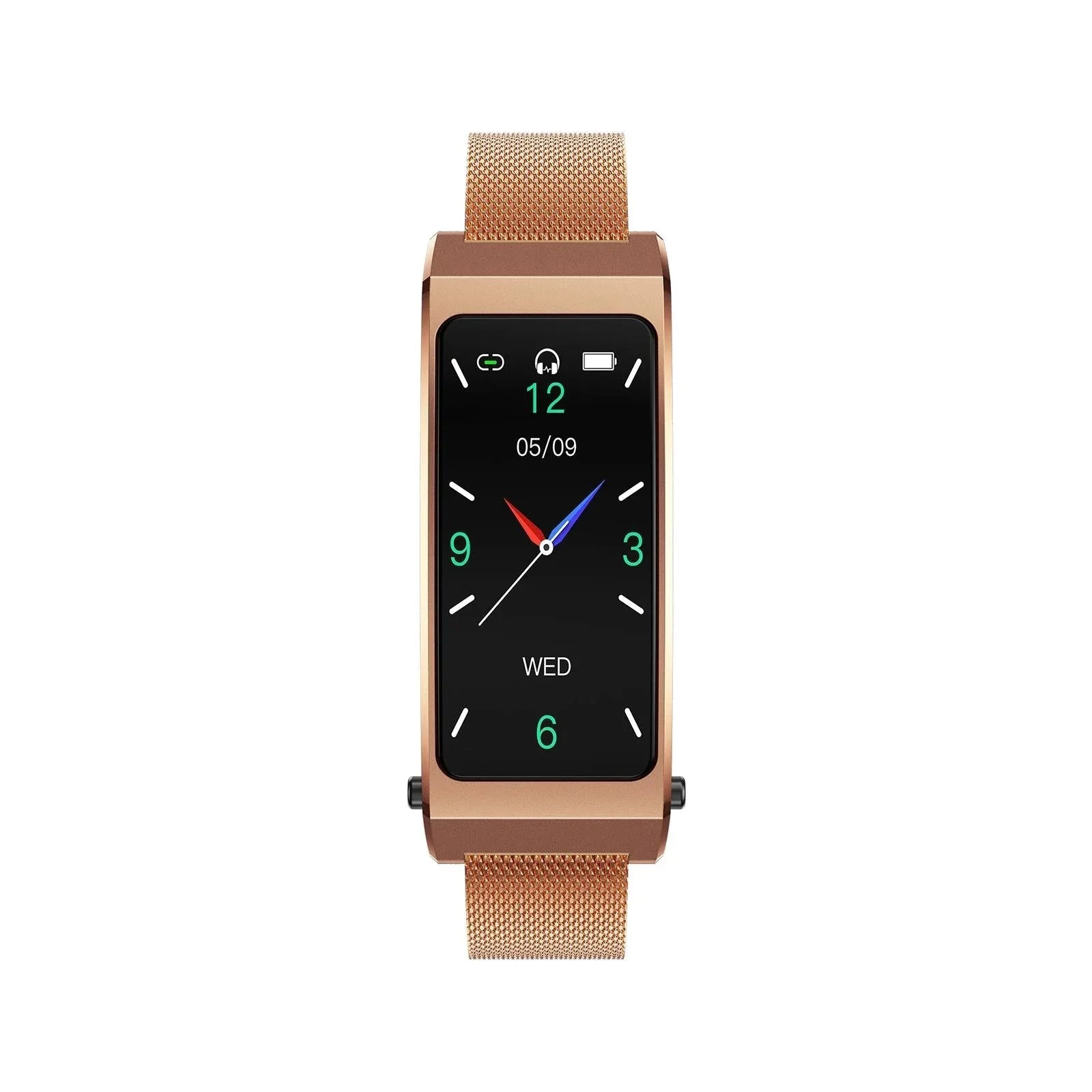 Smart Bracelet With Sleep And Oxygen Monitoring - Tft Display - Rose Gold - Mekamart Australia