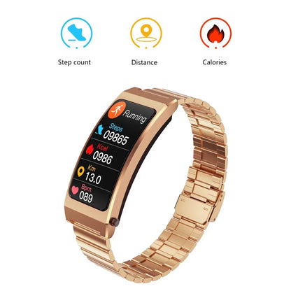 Smart Bracelet With Sleep And Oxygen Monitoring - Tft Display - Rose Gold - Mekamart Australia