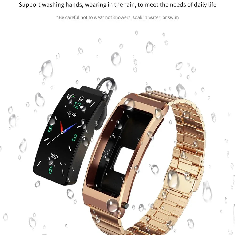 Smart Bracelet With Sleep And Oxygen Monitoring - Tft Display - Rose Gold - Mekamart Australia