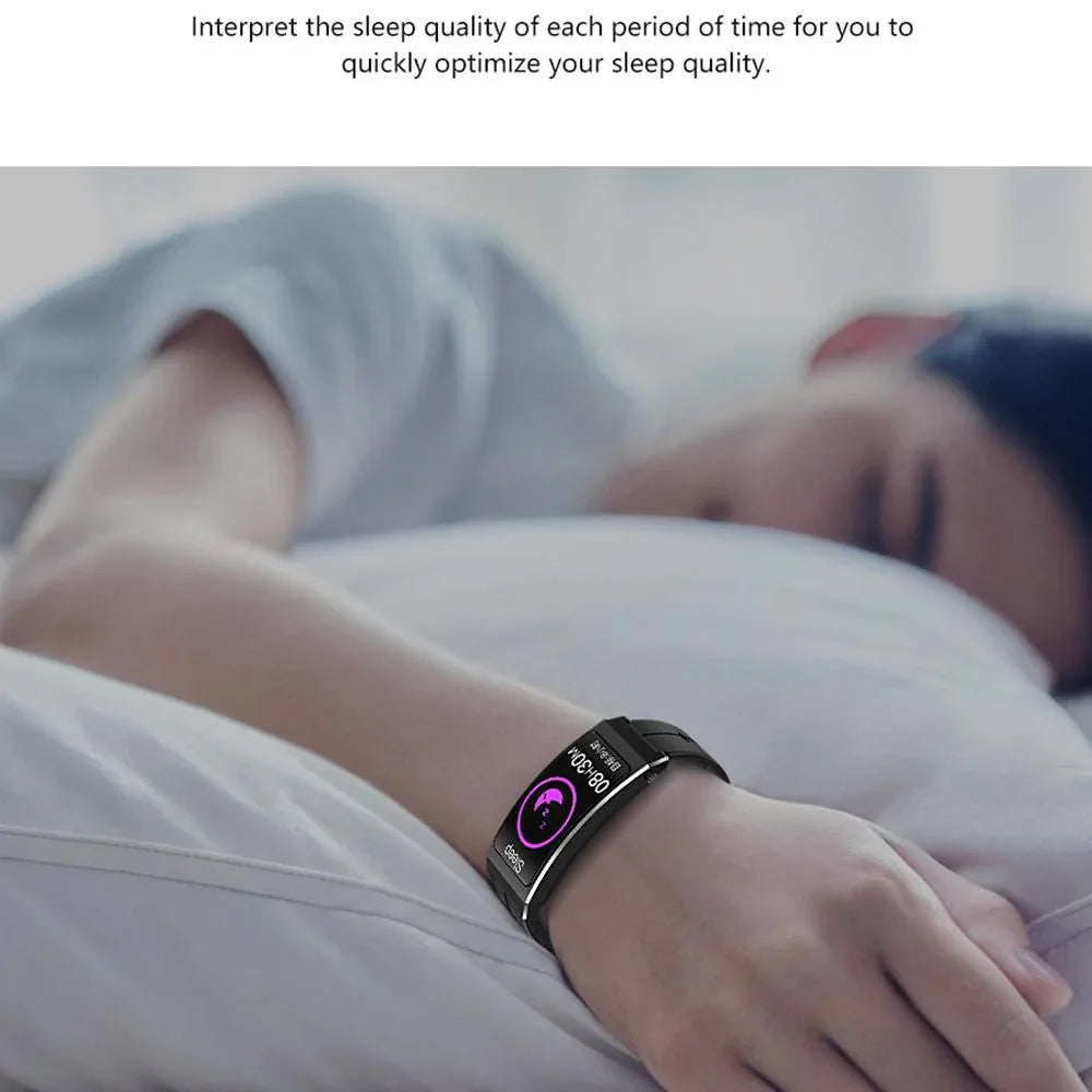 Smart Bracelet With Sleep And Oxygen Monitoring - Tft Display - Rose Gold - Mekamart Australia
