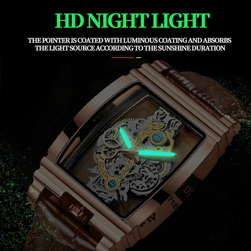 Waterproof Luminous Business Watch for Men - Gear Hollow Outdoor - Full Gold Steel Belt - Mekamart Australia