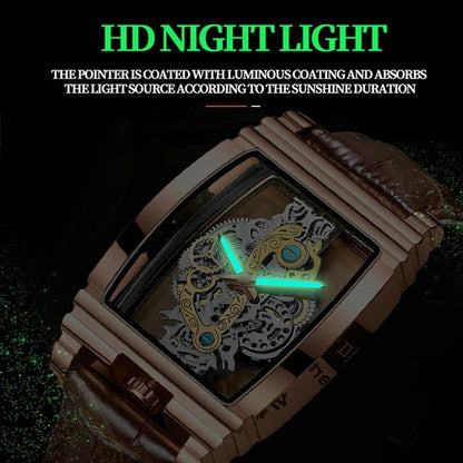 Waterproof Luminous Business Watch for Men - Gear Hollow Outdoor - Full Gold Steel Belt - Mekamart Australia