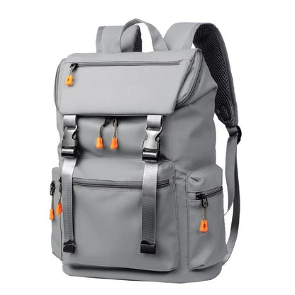 Men Business Travel Backpack - Spacious and Stylish - Grey - Mekamart Australia