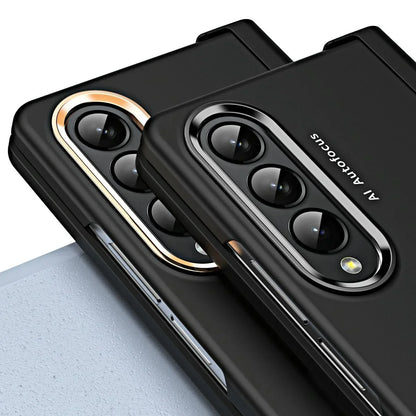 For Samsung Galaxy Z Fold4 5G Skin Feel Contact Lens Case - Pink - Mekamart Australia