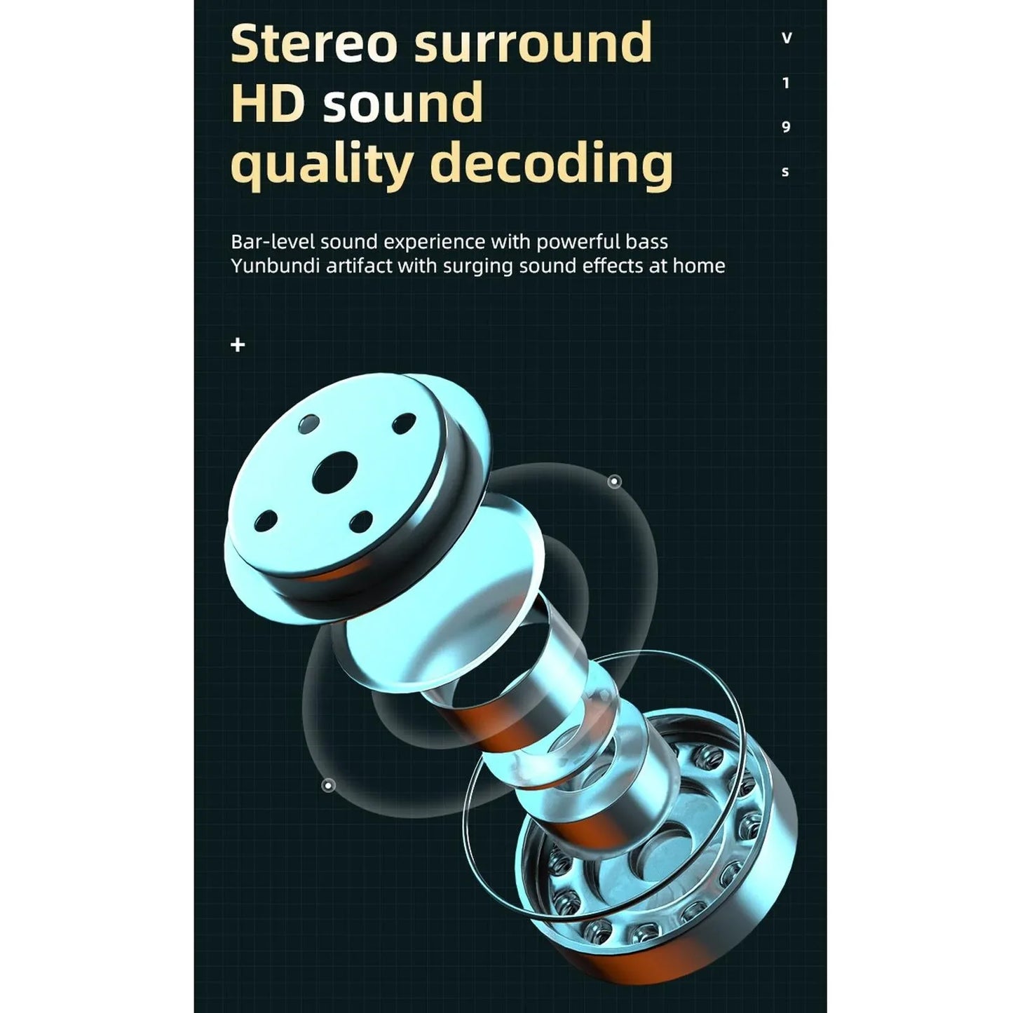 Business Style Bluetooth 5.0 Earphone with Fingerprint Touch - Silver - Mekamart Australia