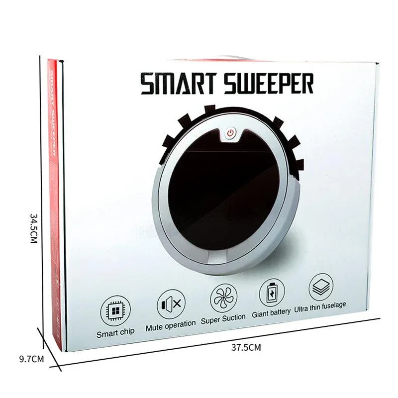 Smart Home Sweeping Robot with Remote Control and Large Suction - Red Black - Mekamart Australia