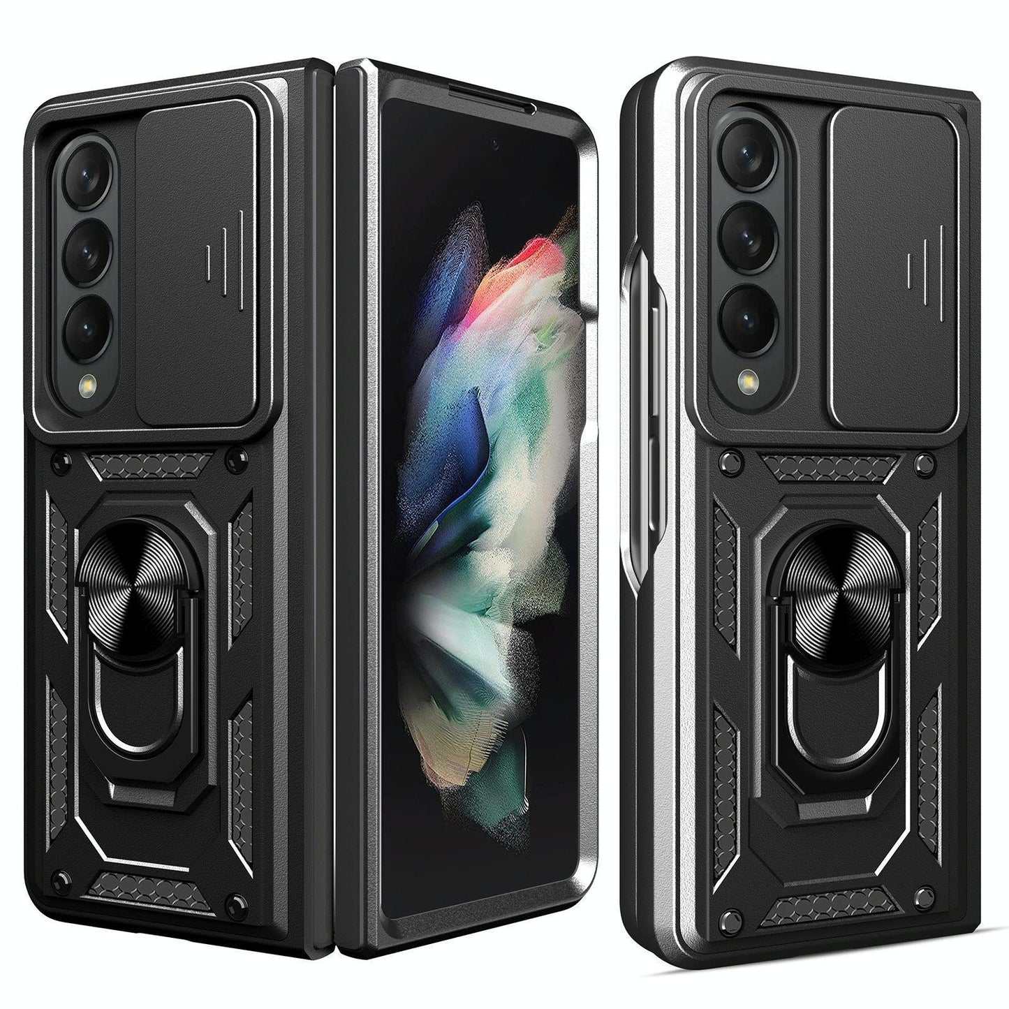 For Samsung Galaxy Z Fold4 5G Camshield Lanyard Case With Slide Ring - Mekamart Australia