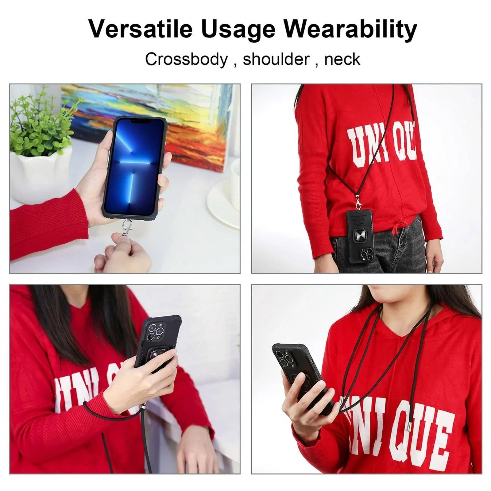 For Samsung Galaxy Z Fold4 5G Camshield Lanyard Case With Slide Ring - Mekamart Australia