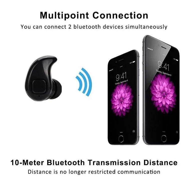 Wireless Bluetooth Earphone with Mic for Sports - S530x - Black - Mekamart Australia