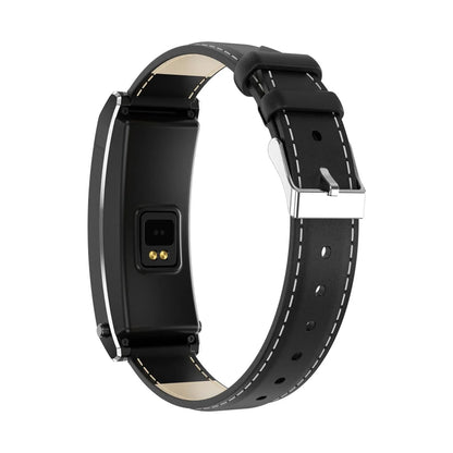 Smart Health Monitoring Bracelet With Bt Call And Leather Strap - Tarnish Steel Strap - Mekamart Australia