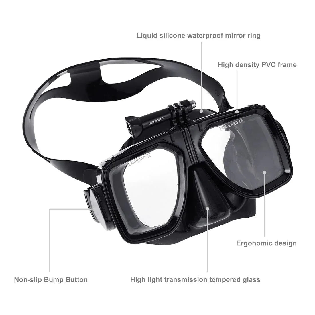 Underwater Diving Mask for Action Cameras - Mekamart Australia