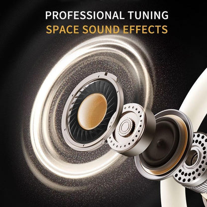 Wireless Stereo Earphones with Charging Case - Hanging Ear Design - White - Mekamart Australia