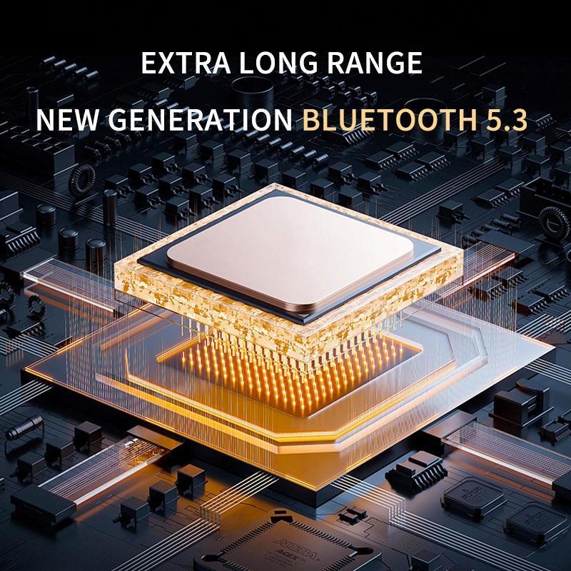 Wireless Stereo Earphones with Charging Case - Hanging Ear Design - White - Mekamart Australia